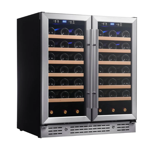 30-inch Dual Zone Wine Cooler with Low-E Glass Door KBU165W2