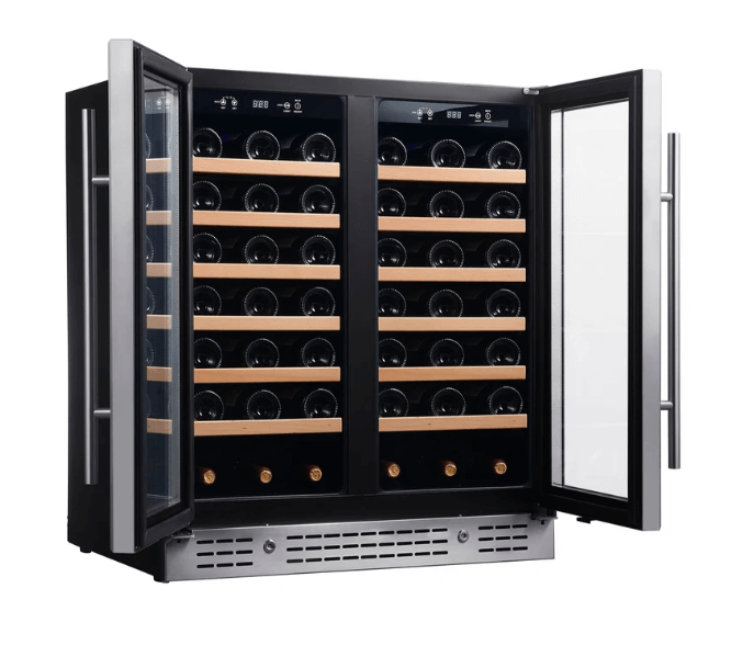30-inch Dual Zone Wine Cooler with Low-E Glass Door KBU165W2