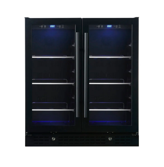 30-inch Wide Undercounter Beverage Fridge with Low-E Glass Door KBU165B2