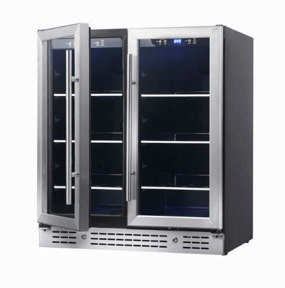 30-inch Undercounter Beverage Fridge with Low-E Glass Door KBU165B2