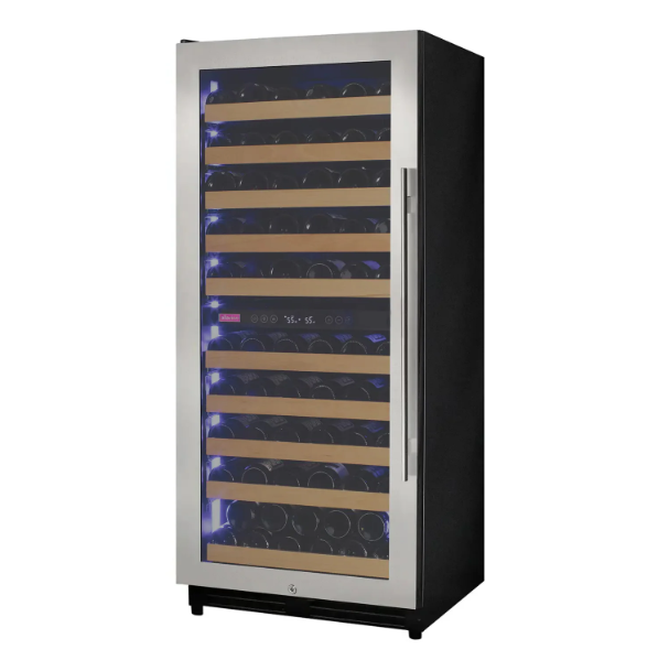 Allavino Reserva Series 119 Bottle 55" Tall Dual Zone Stainless Steel Wine Refrigerator/Cooler VSW11955D-2SR