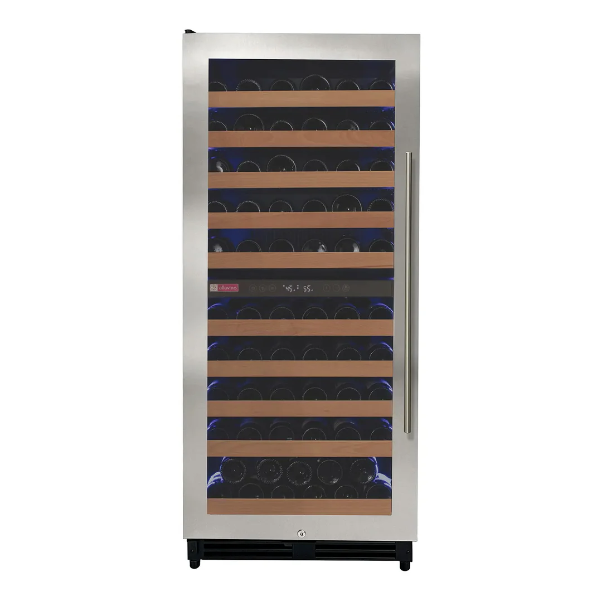 Allavino Reserva Series 119 Bottle 55" Tall Dual Zone Stainless Steel Wine Refrigerator/Cooler VSW11955D-2SR
