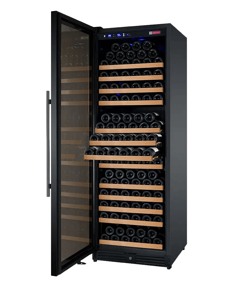 Allavino 24" Wide FlexCount II Tru-Vino 177 Bottle Single Zone Black Wine Refrigerator VSWR177-1BR20
