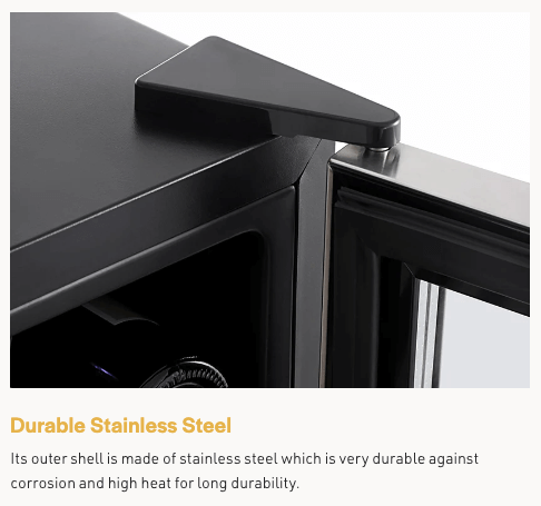 Empava Single Zone Wine Cooler 70 inch Tall Wine Fridge EMPV-WC07S with image of product description