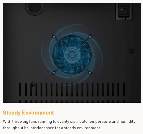 Empava Single Zone Wine Cooler 70 inch Tall Wine Fridge EMPV-WC07S with image of product description