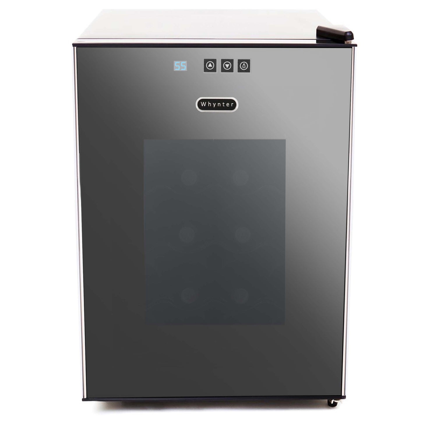 Whynter WC-201TD 20 Bottle Freestanding Thermoelectric Wine Cooler with Mirror Glass Door