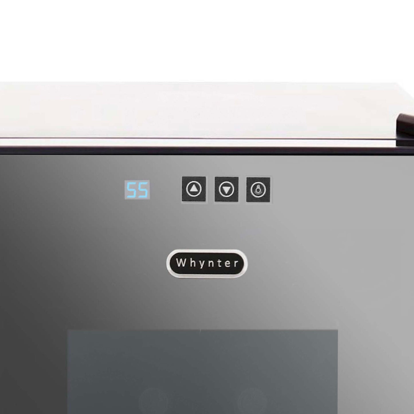 Whynter WC-201TD 20 Bottle Freestanding Thermoelectric Wine Cooler with Mirror Glass Door image of temp control