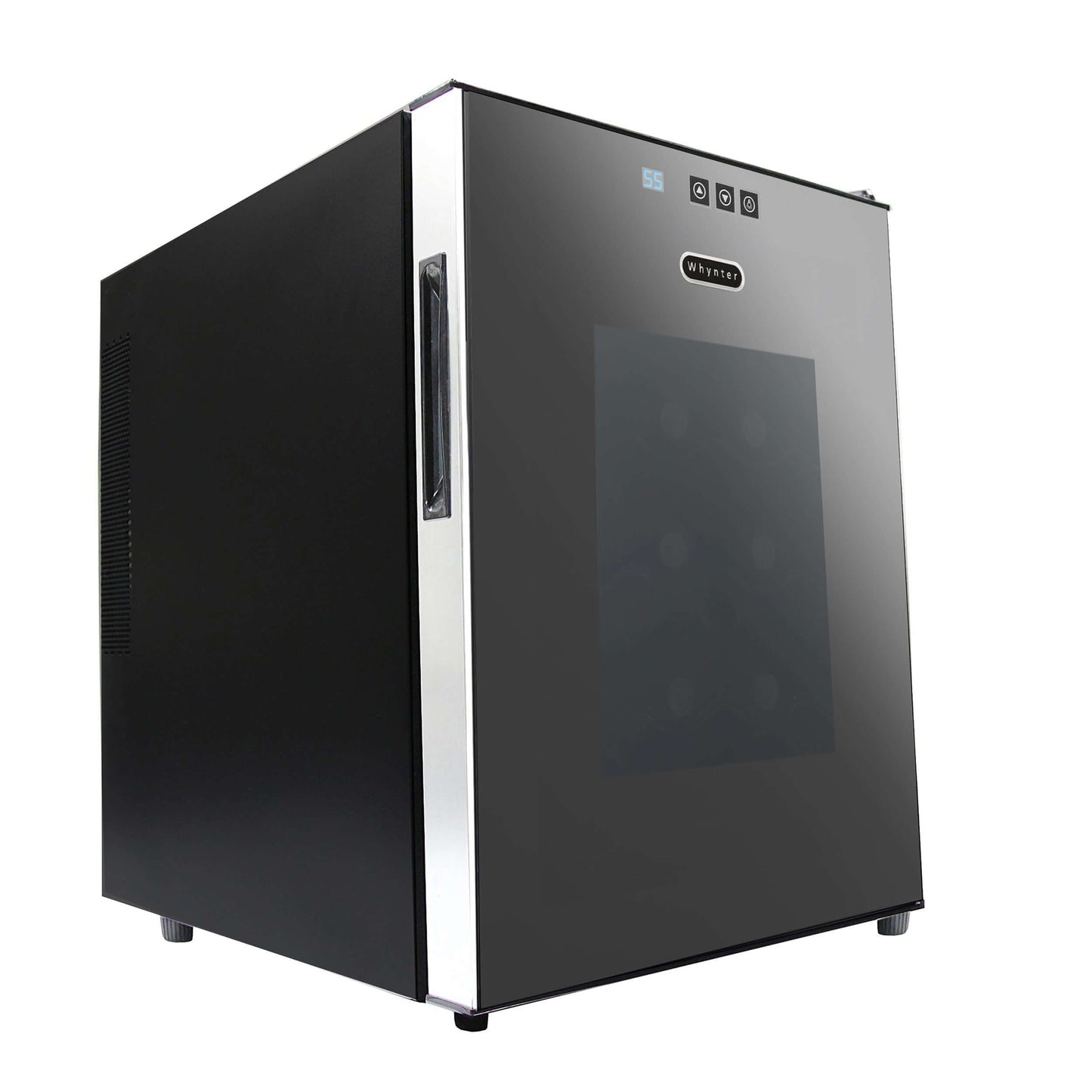 Whynter WC-201TD 20 Bottle Freestanding Thermoelectric Wine Cooler with Mirror Glass Door
