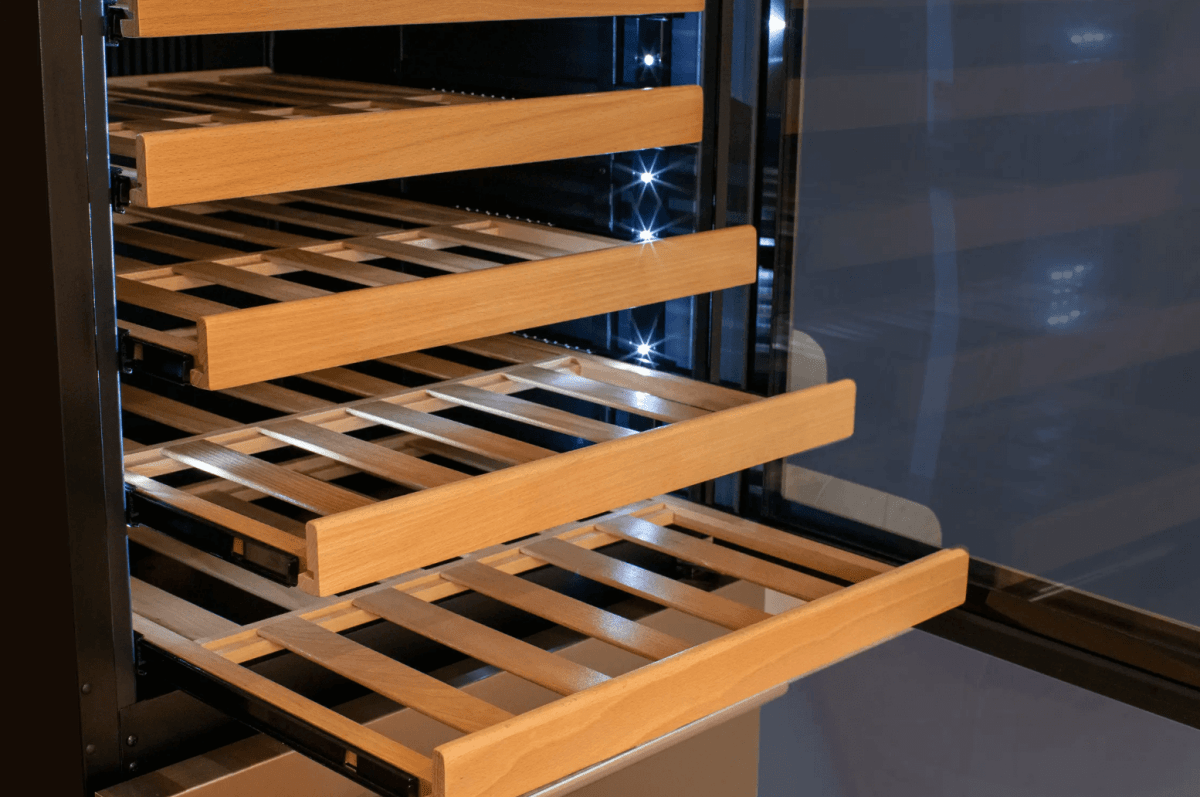 Allavino 108 Bottle Black or Stainless Wine Refrigerator with Two Refrigerated Drawers - Allavino - Buy at Wine Coolers Online