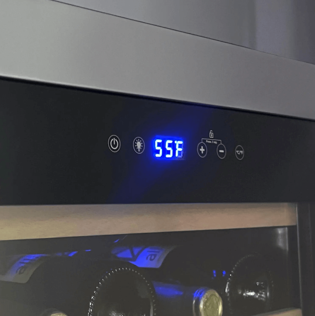 Allavino Cascina Series 33 Bottle Single Zone Freestanding Wine Refrigerator Cooler with Stainless Steel Door - Allavino - Buy at Wine Coolers Online