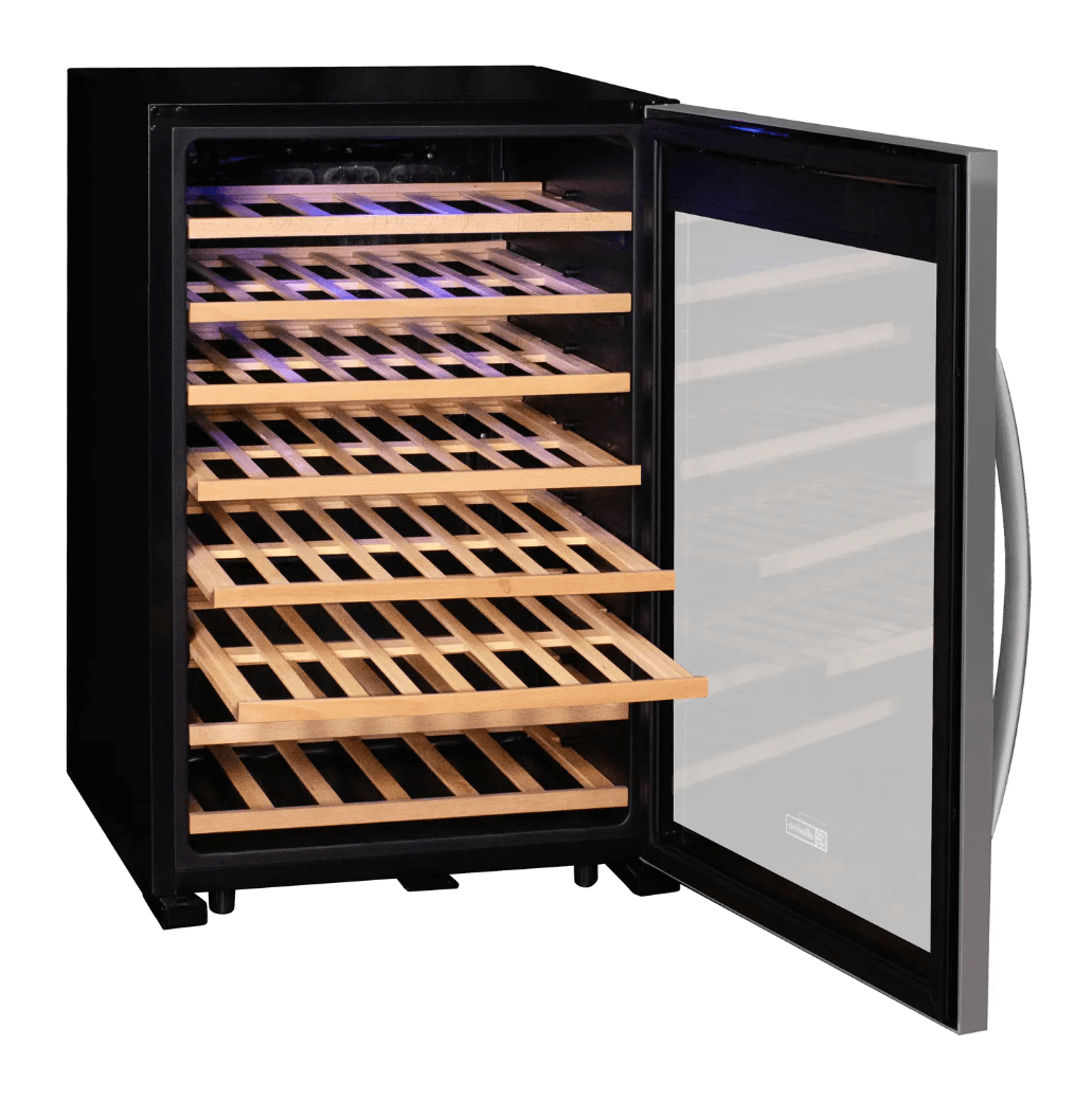 Allavino Cascina Series 55 Bottle Single Zone Freestanding Wine Refrigerator Cooler with Stainless Steel Door - Allavino - Buy at Wine Coolers Online