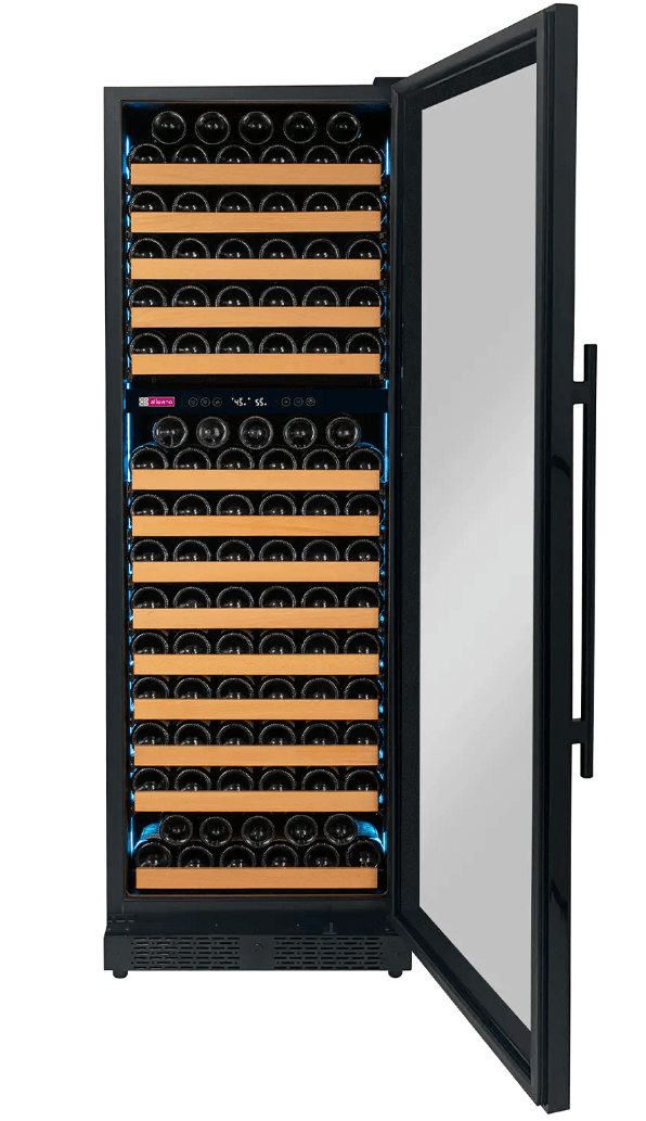 Allavino Reserva Series 172 Bottle Dual Zone Built - in Wine Refrigerator with Black Glass Door - Allavino - Buy at Wine Coolers Online