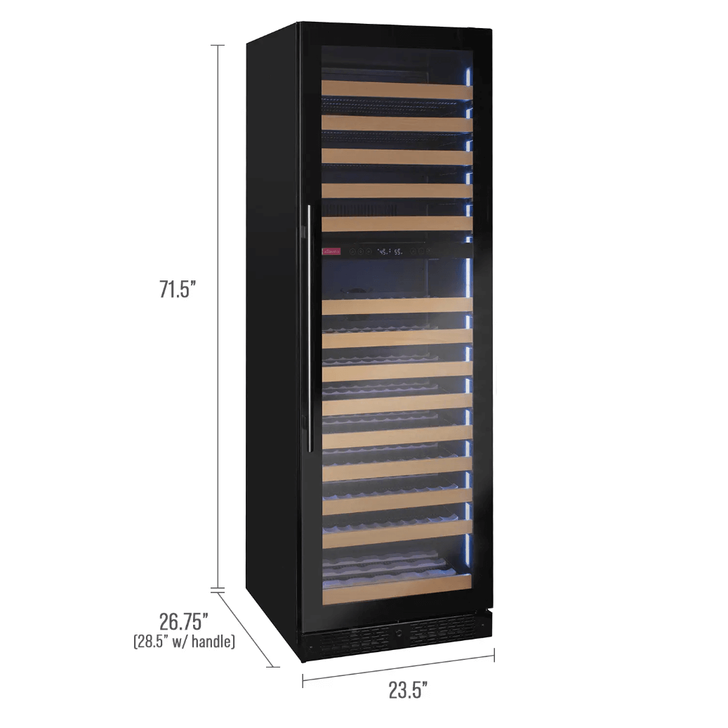 Allavino Reserva Series 172 Bottle Dual Zone Built - in Wine Refrigerator with Black Glass Door - Allavino - Buy at Wine Coolers Online