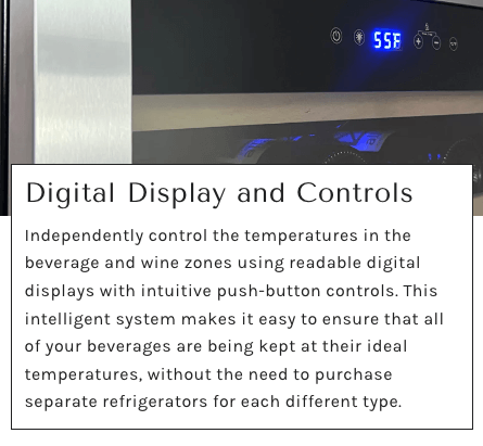 Allavino Reserva Series 50 Bottle Single Zone Built - in Wine Cooler Refrigerator with Black Glass Door - Allavino - Buy at Wine Coolers Online