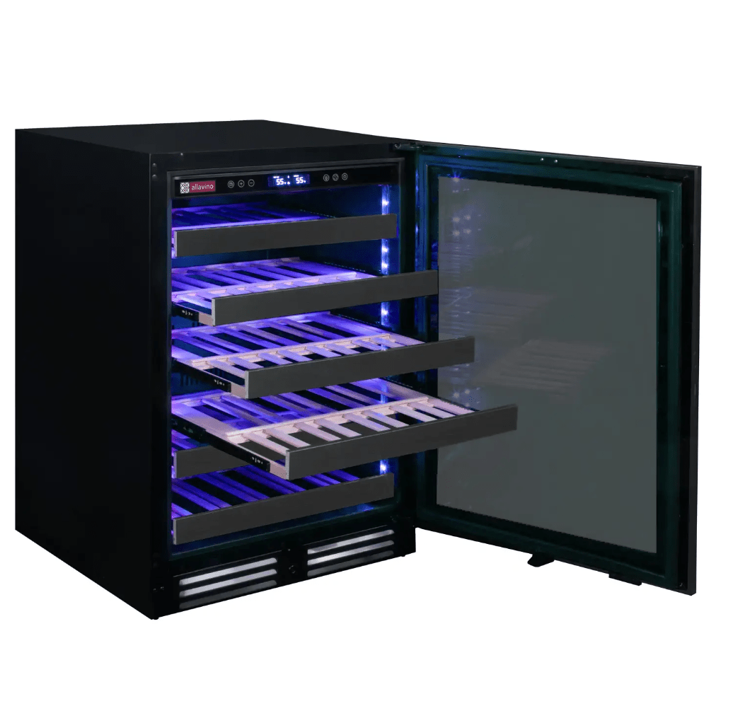 Allavino Reserva Series 50 Bottle Single Zone Built - in Wine Cooler Refrigerator with Black Stainless Door BDW5034S - 1BSL - Allavino - Buy at Wine Coolers Online
