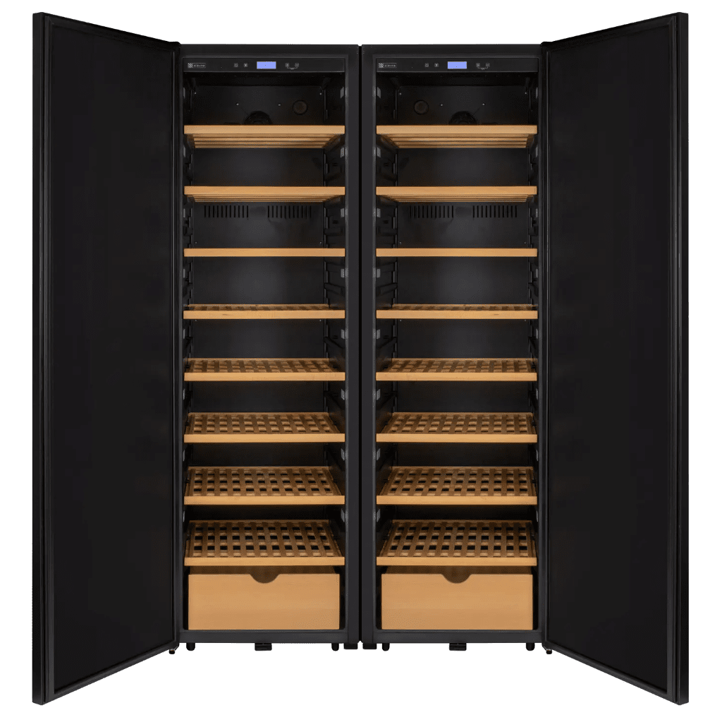 Allavino Side - by - Side Wine Vault with Solid Black Doors | 2X - KWR - 8185 - SD - Allavino - Buy at Wine Coolers Online