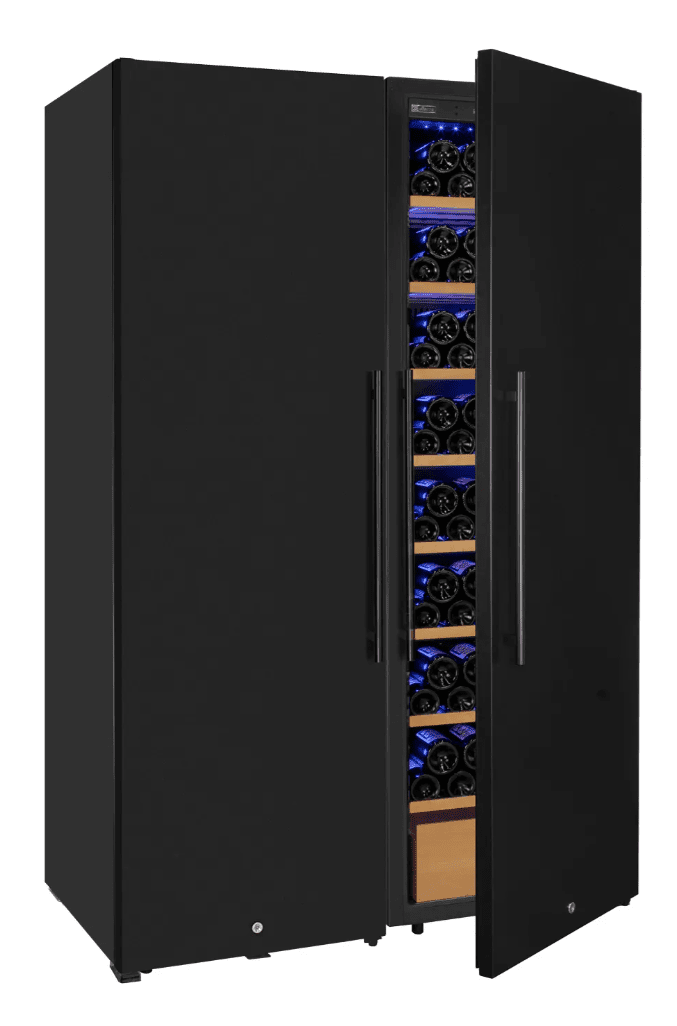 Allavino Side - by - Side Wine Vault with Solid Black Doors | 2X - KWR - 8185 - SD - Allavino - Buy at Wine Coolers Online