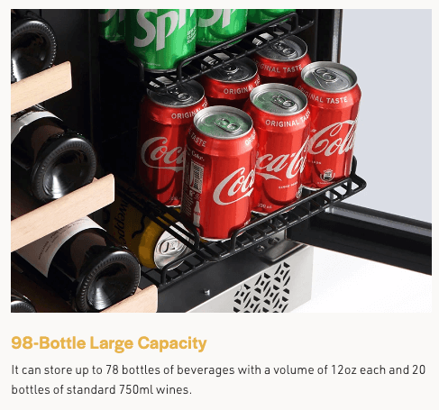 Dual Zone Wine and Beverage Cooler by Empava EMPV - BR03D - Empava - Buy at Wine Coolers Online