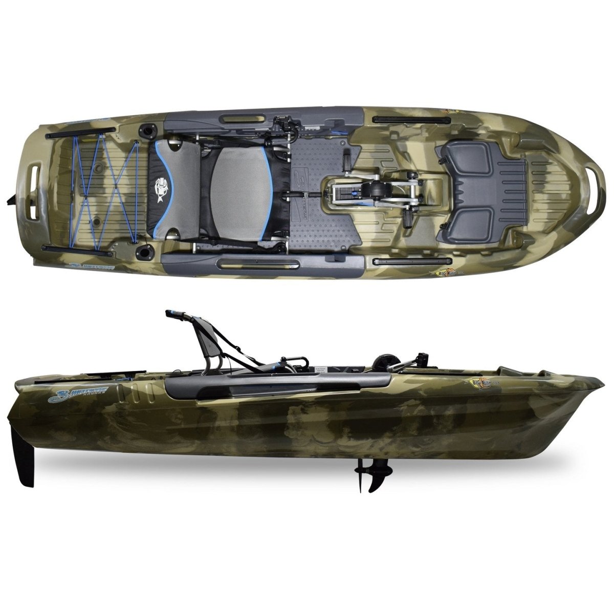 3 Waters Big Fish 108′ Length Urban Camo Pro Fish Pedal Drive Cathedral Hull - Ezonesglobal - Buy at Wine Coolers Online