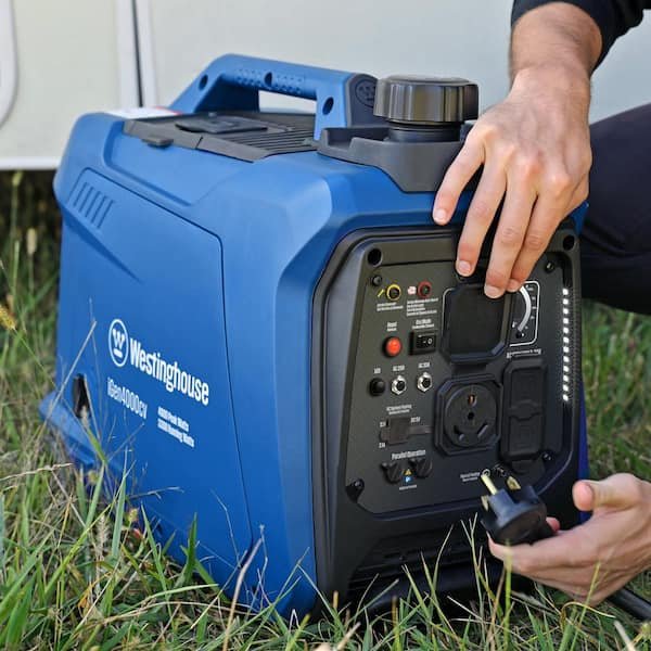 4,000 - Watt Gas Powered Portable Inverter Generator with Recoil Start, LED Data Center - Ezonesglobal - Buy at Wine Coolers Online