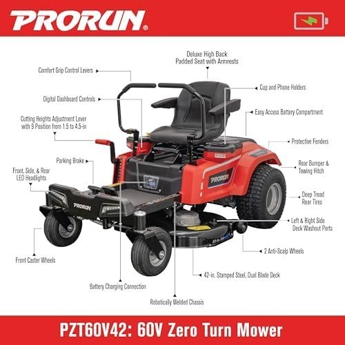60V Zero Turn Riding Lawn Mower - Ezonesglobal - Buy at Wine Coolers Online