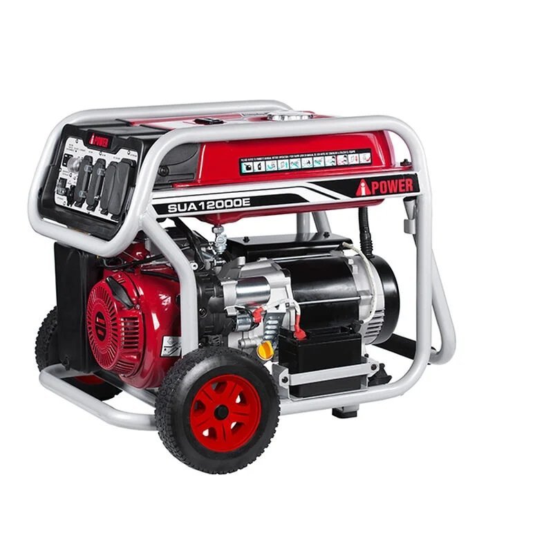 A - iPower 12000 Watt Portable Gas Powered Generator with Electric Start and Wheel Kit - Ezonesglobal - Buy at Wine Coolers Online