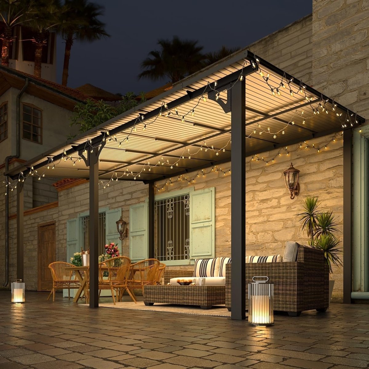 Aecojoy Aluminum Pergola with Canopy - Ezonesglobal - Buy at Wine Coolers Online