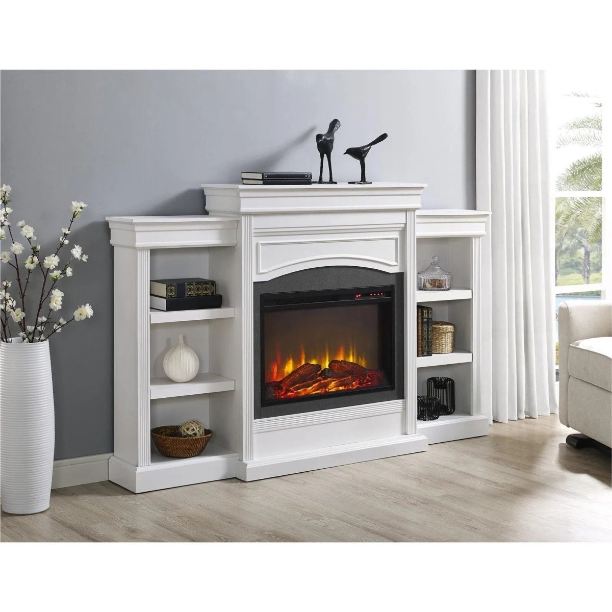 Ameriwood Home Lamont Mantel Fireplace - Ezonesglobal - Buy at Wine Coolers Online