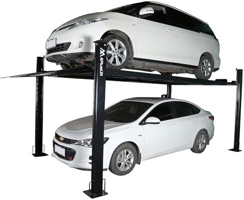 APlusLift HW - 8S 8000LB 4 - Post Portable Storage Service Car Lift / 3 Year Warranty - Ezonesglobal - Buy at Wine Coolers Online