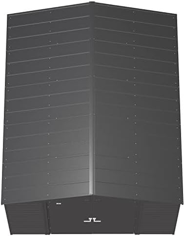 Arrow Select 10′ x 12′ Outdoor Lockable Steel Storage Shed Building, Charcoal - Ezonesglobal - Buy at Wine Coolers Online