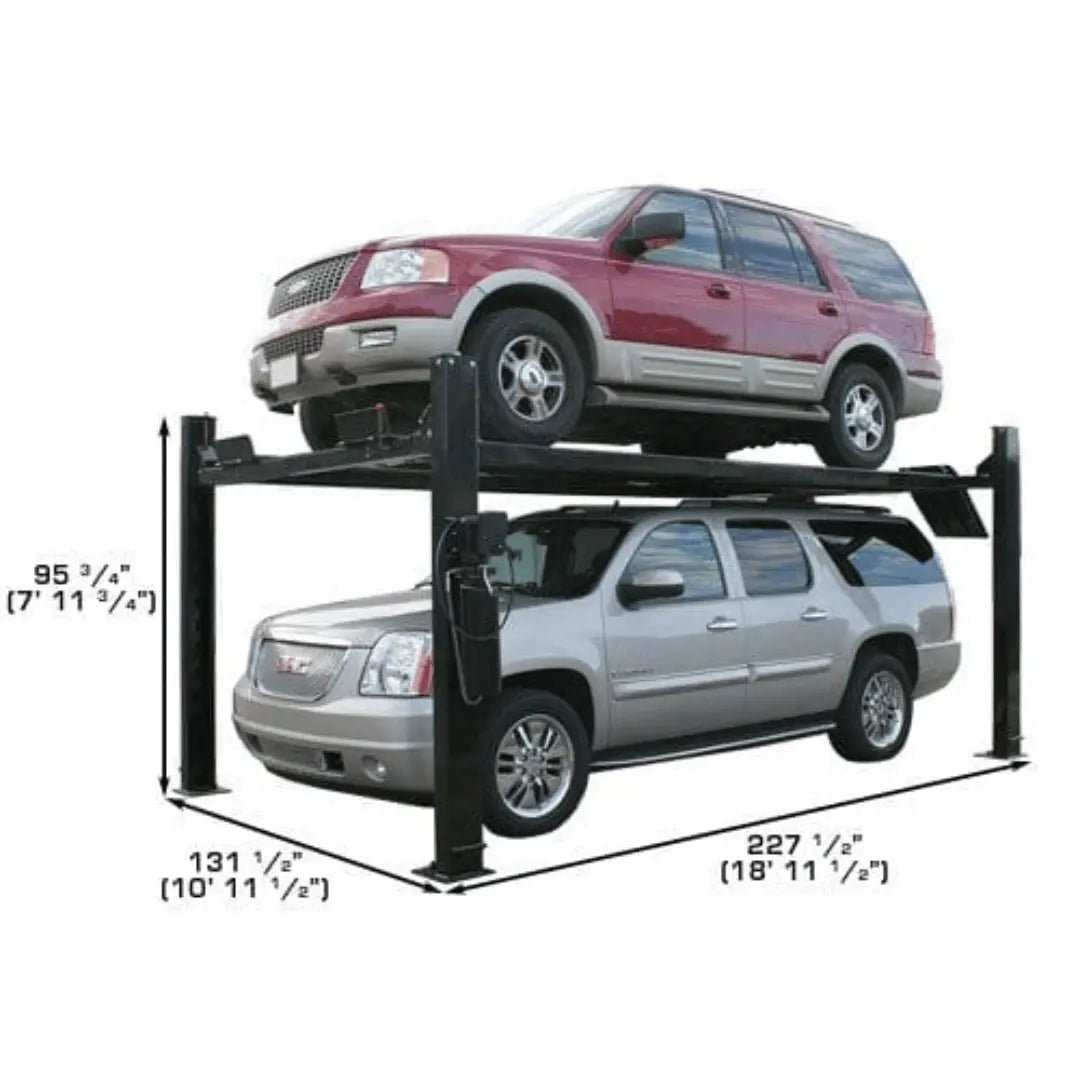 Atlas Pro9000 4 Post Lift with RJ6 Rolling Jacks - Ezonesglobal - Buy at Wine Coolers Online