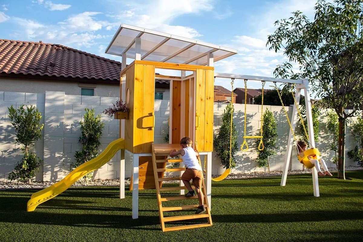 Avenlur Forest Modern Backyard Outdoor Swing Set - Ezonesglobal - Buy at Wine Coolers Online