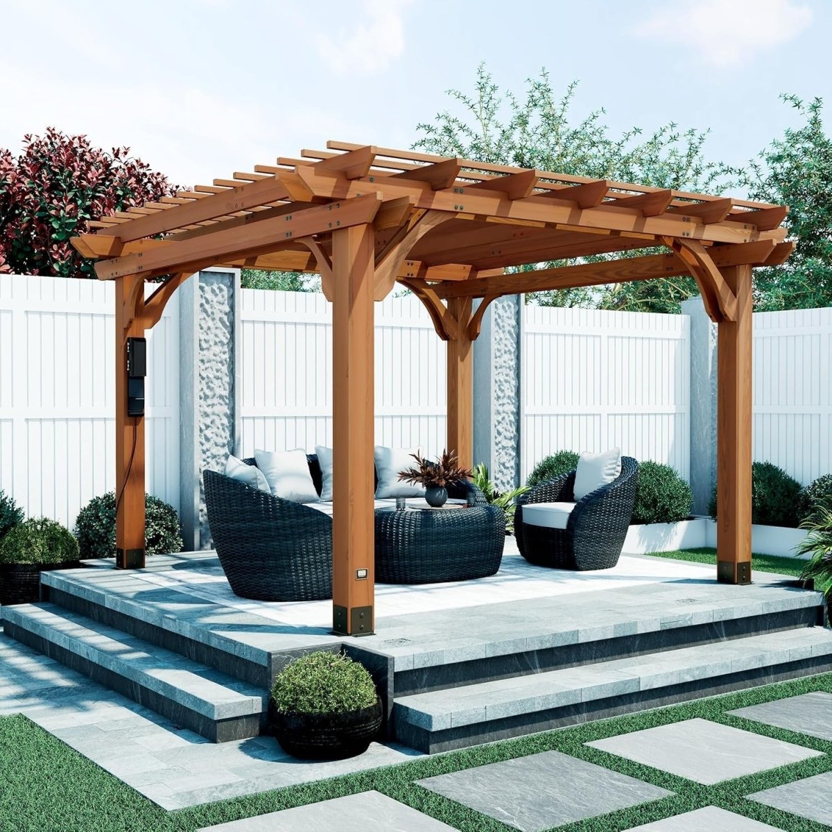 Backyard Discovery Beaumont Freestanding Pergola 2101579COM - Ezonesglobal - Buy at Wine Coolers Online
