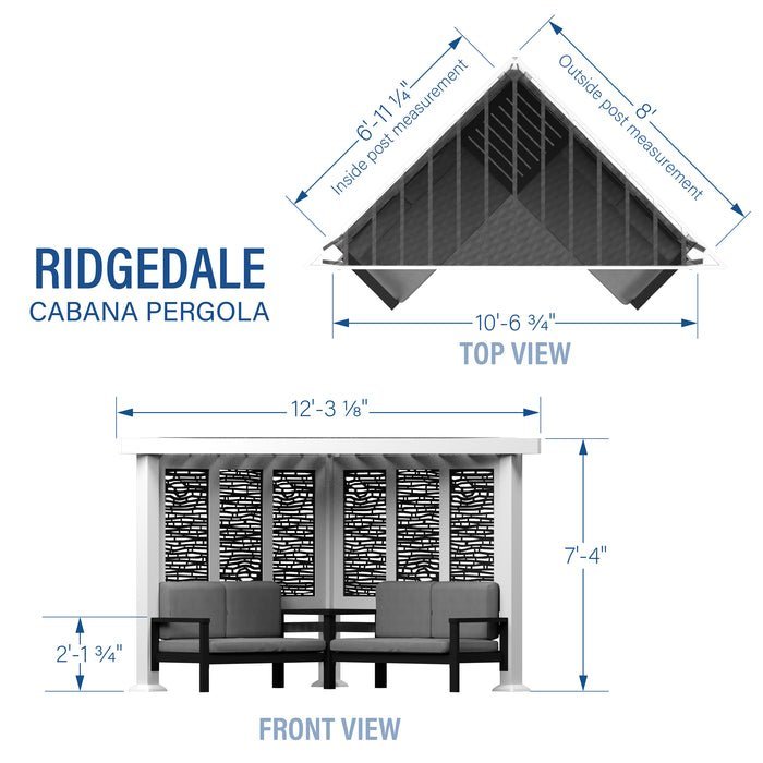Backyard Discovery Ridgedale Modern Steel Cabana Pergola - Ezonesglobal - Buy at Wine Coolers Online