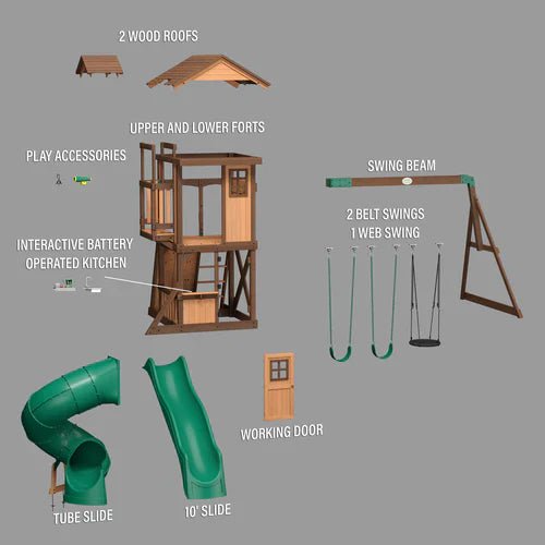 Backyard Discovery Tacoma Falls Swing Set - Ezonesglobal - Buy at Wine Coolers Online
