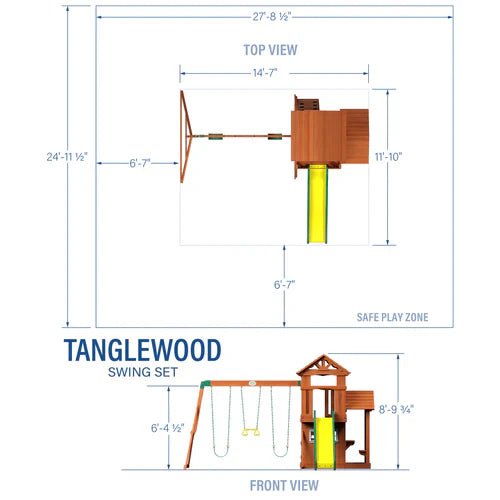 Backyard Discovery Tanglewood Cedar Wood Swing Set - Ezonesglobal - Buy at Wine Coolers Online