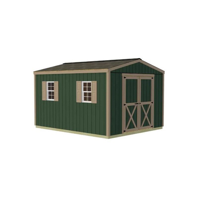 Best Barns Handmade Haven 10×12 Wood Shed Kit – Gable Roof, Eave Door (HHAVDE12) - Ezonesglobal - Buy at Wine Coolers Online