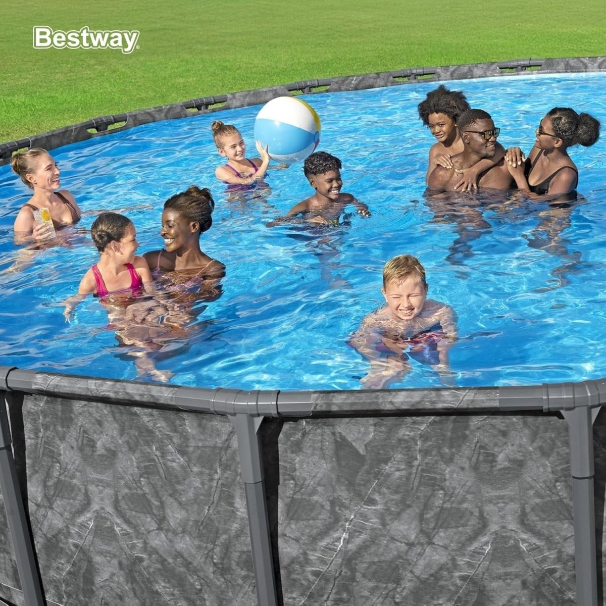 Bestway APX 365 18’x52″ Round Above Ground Swimming Pool Set with Pump & Ladder - Ezonesglobal - Buy at Wine Coolers Online