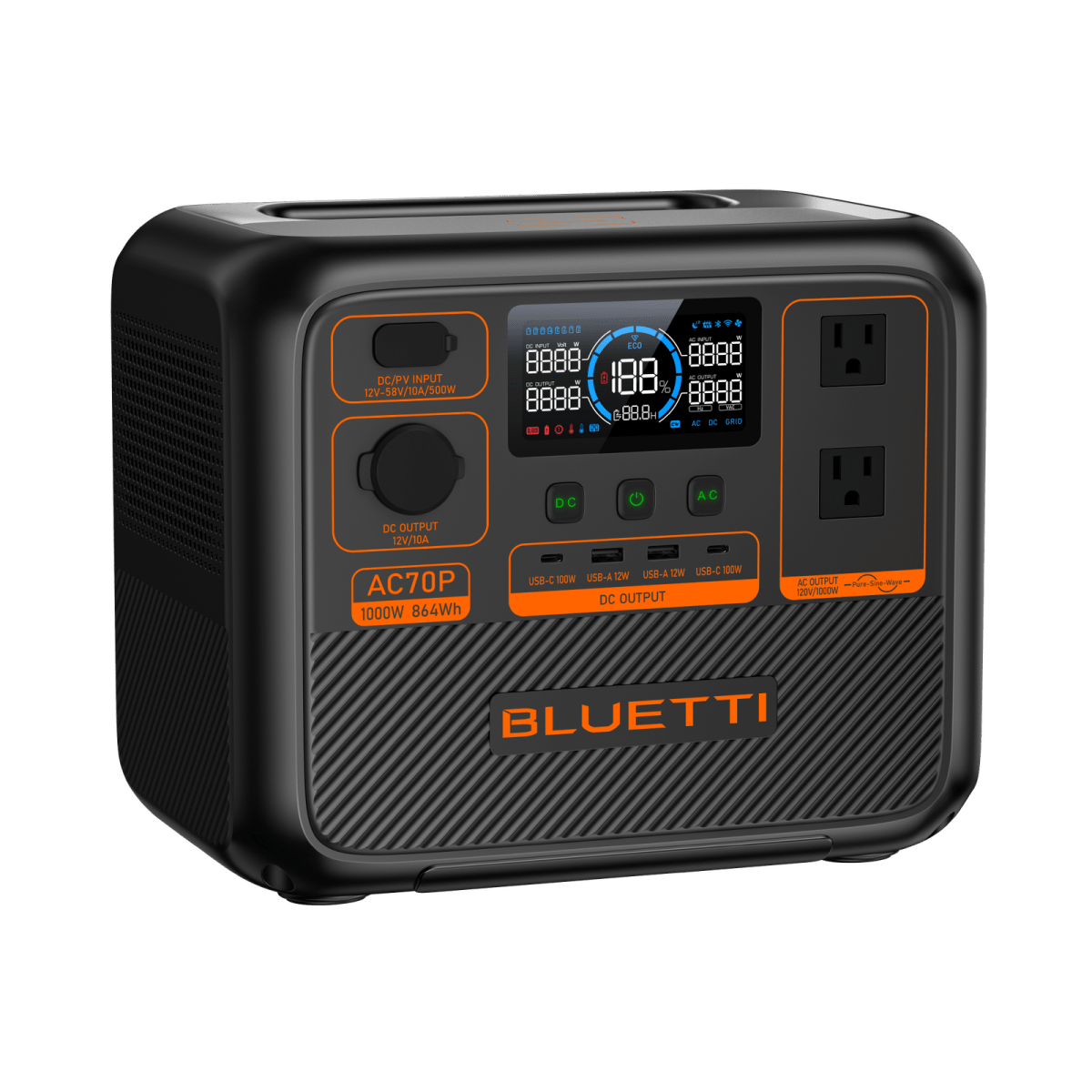 BLUETTI AC70P Portable Power Station | 1000W 864Wh - Ezonesglobal - Buy at Wine Coolers Online
