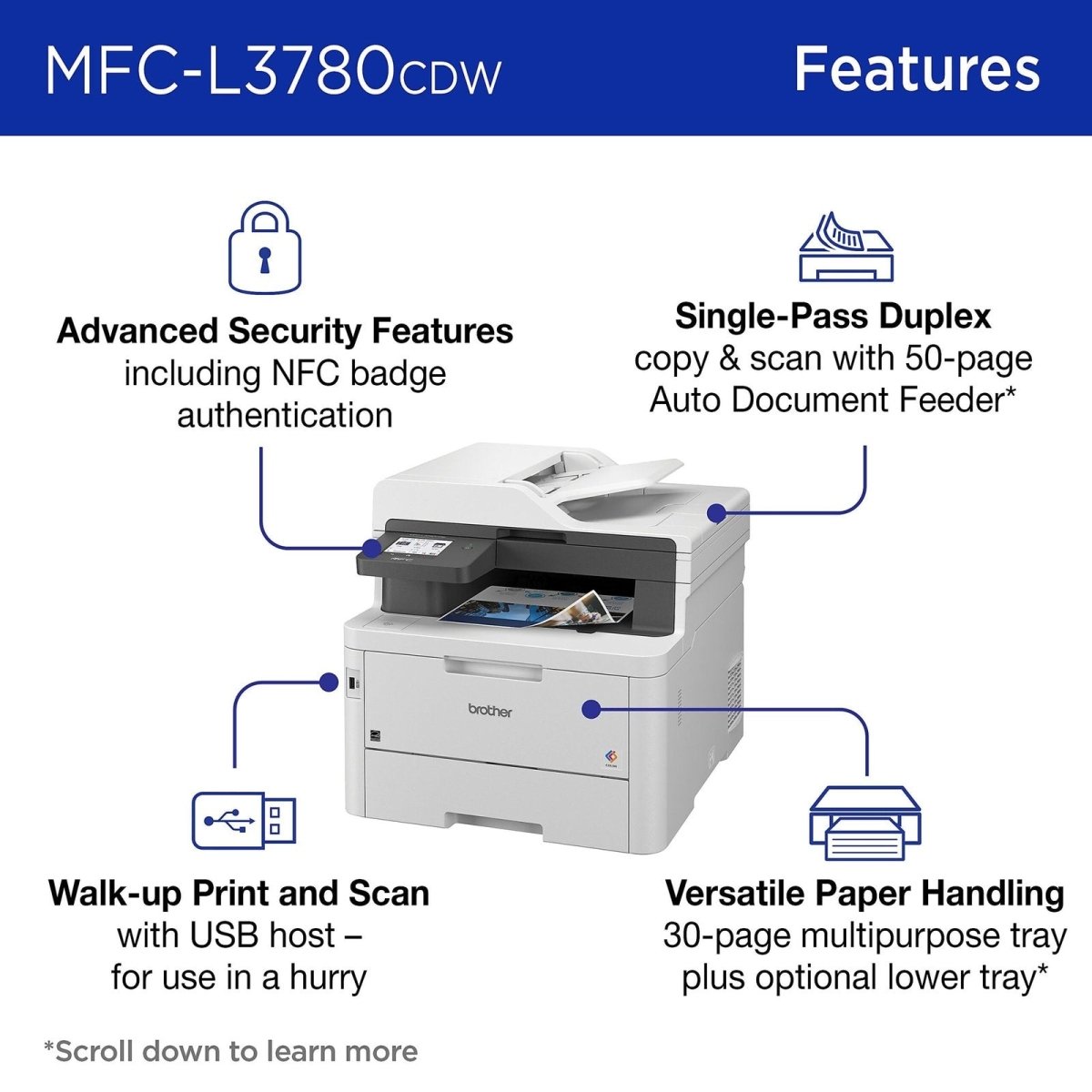 Brother MFC - L3780CDW Wireless Laser Color Printer - Ezonesglobal - Buy at Wine Coolers Online