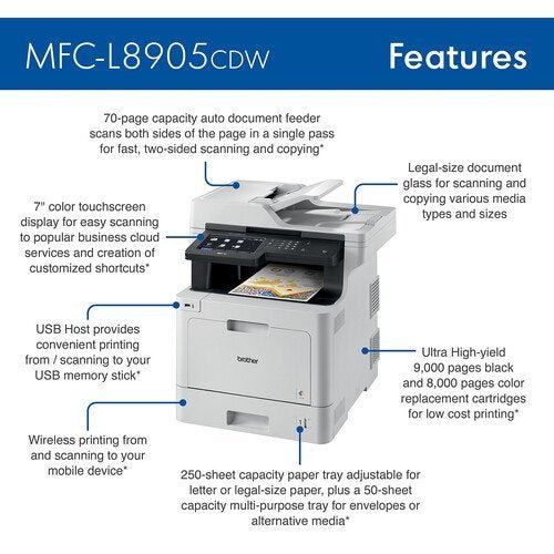 Brother MFC - L8905CDW Wireless Color Laser Printer - Ezonesglobal - Buy at Wine Coolers Online