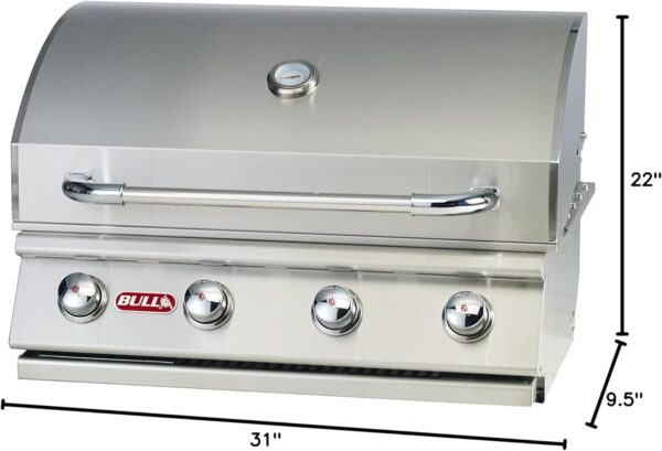 Bull Outlaw 30 inch 4 Burner Built in Natural Gas Grill - Ezonesglobal - Buy at Wine Coolers Online