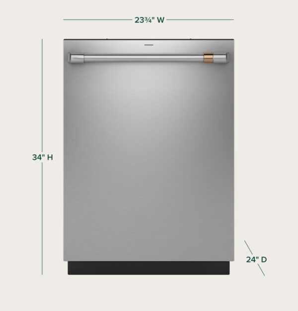 Cafe CDT828P2VS1 CAF(EBACK)™ CustomFit ENERGY STAR Stainless Interior Dishwasher with Ultra Wash & Dry, 42 dBA - Ezonesglobal - Buy at Wine Coolers Online