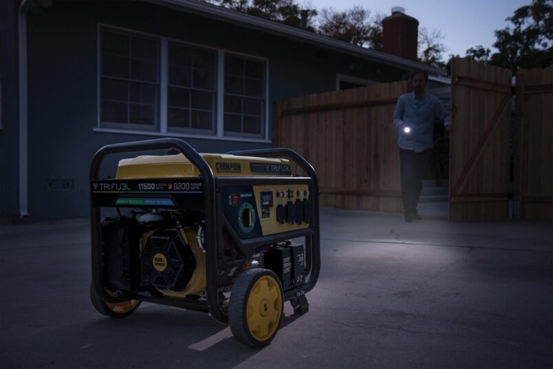 Champion 11,500/9,200 - Watt Tri - Fuel Home Backup Portable Generator - Ezonesglobal - Buy at Wine Coolers Online
