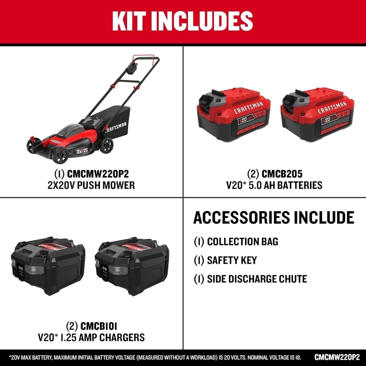 CRAFTSMAN V20 Lawn Mower, Push Mower - Ezonesglobal - Buy at Wine Coolers Online
