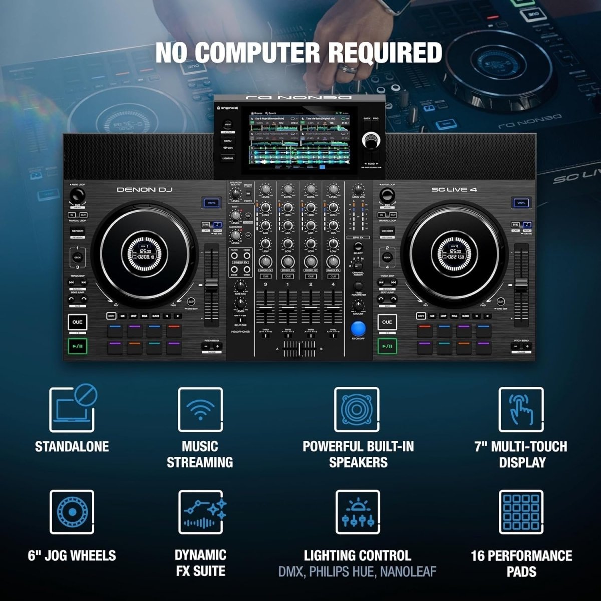 Denon DJ SC LIVE 4 4 - Deck Standalone DJ - Ezonesglobal - Buy at Wine Coolers Online