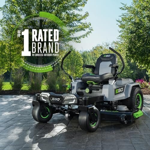 EGO Power+ Electric Riding Lawn Mower, 52″ Deck with Zero Turn Radius, Includes (6) 56V 12.0Ah Batteries and Charger – ZT5207L - Ezonesglobal - Buy at Wine Coolers Online