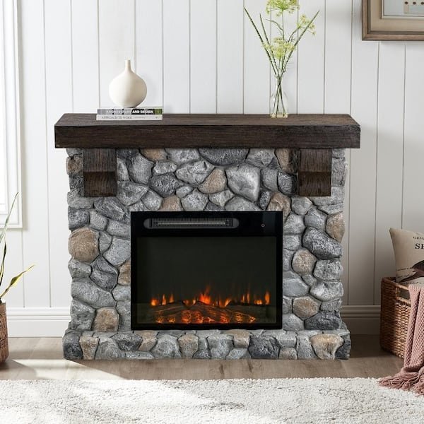 Festivo 44 in. Freestanding Electric Fireplace - Ezonesglobal - Buy at Wine Coolers Online