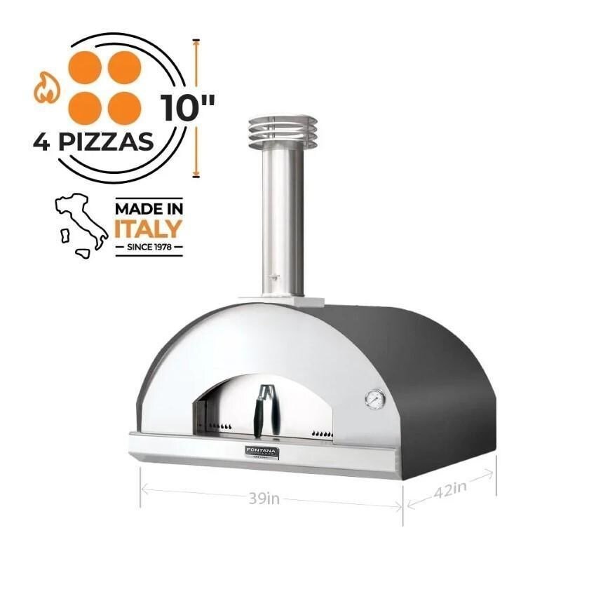 Fontana Forni Marinara Wood - Fired Pizza Oven – Anthracite – FTMARIN - A - Ezonesglobal - Buy at Wine Coolers Online