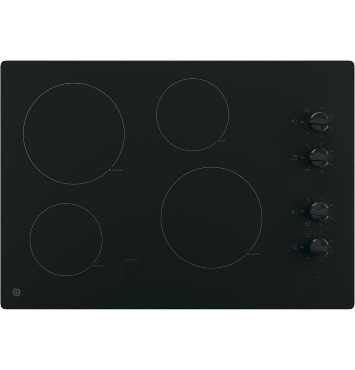 GE 30″ Built - In Knob Control Electric Cooktop JP3030DWBB - Ezonesglobal - Buy at Wine Coolers Online